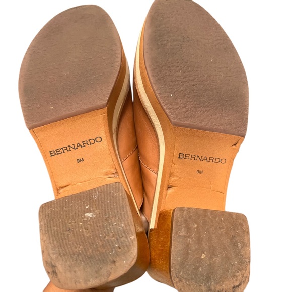 BERNARDO SADIE Leather platform knot bow mule clogs|sz 9 - Picture 4 of 10